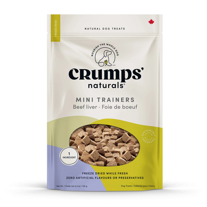 Crumps Mini Trainers Freeze Dried Beef Liver Dog Treats