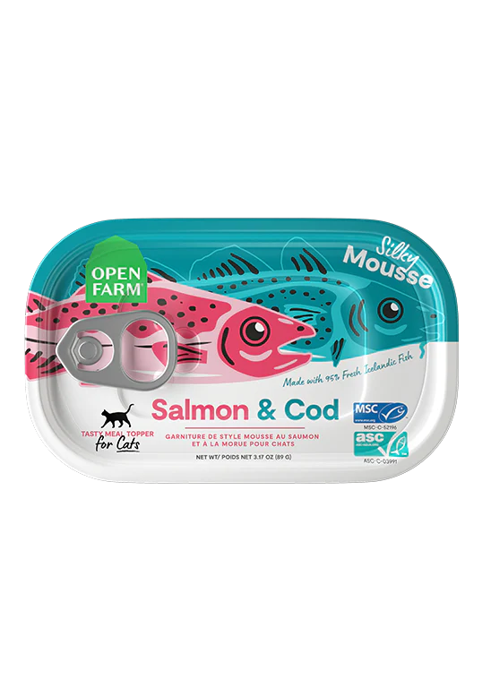 Open Farm Salmon & Cod Wet Food Topper for Cat