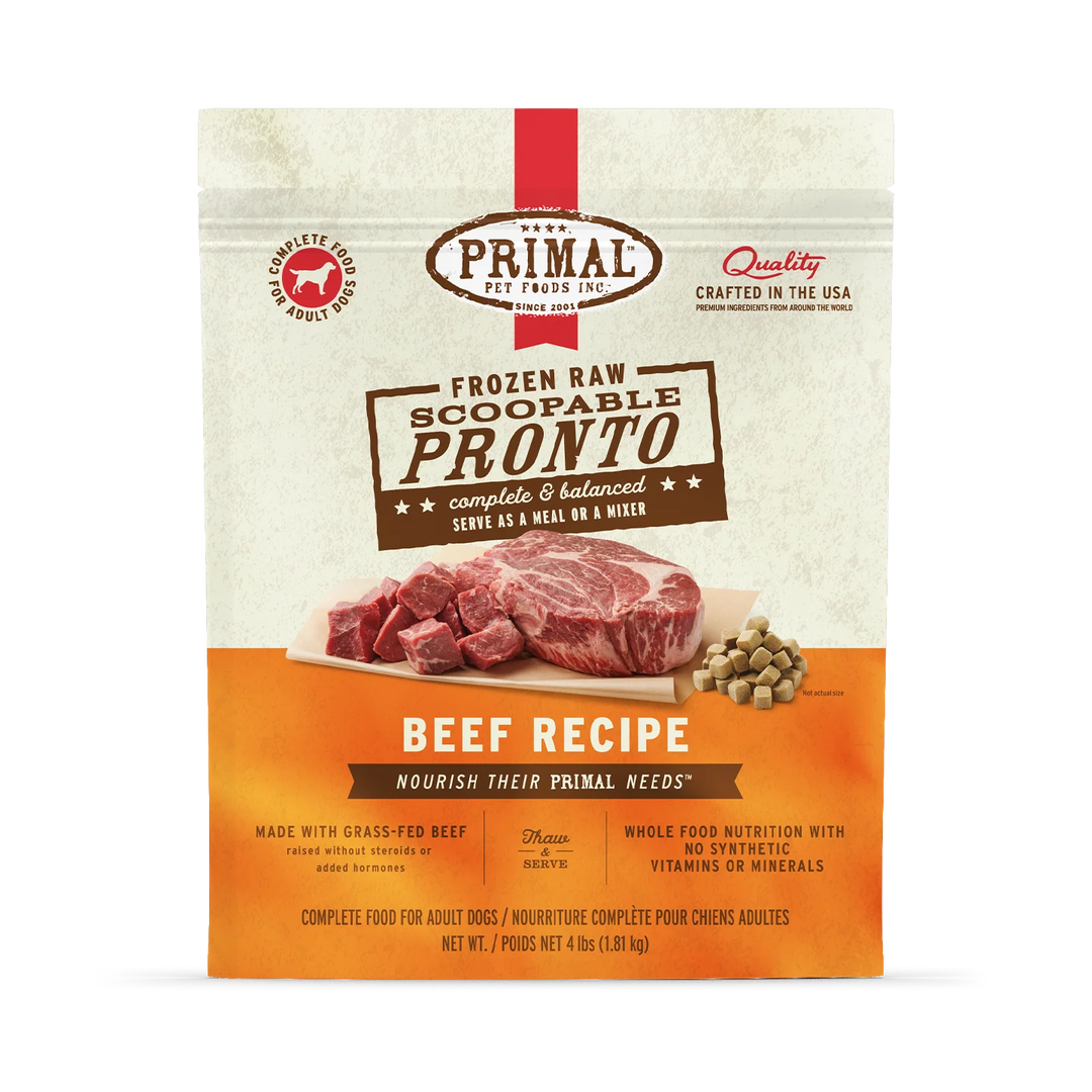 Primal Raw Pronto Beef Dog Food