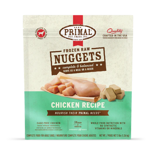 Primal Raw Nuggets for Dogs Chicken Dog Food
