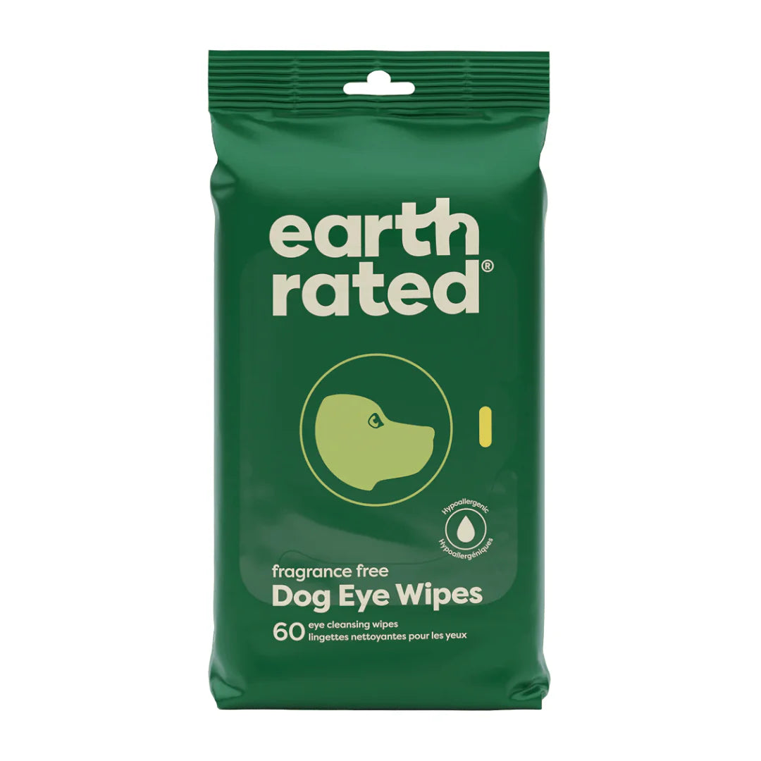 Earth Rated Grooming Wipes Unscented Eye Wipes 60 Count
