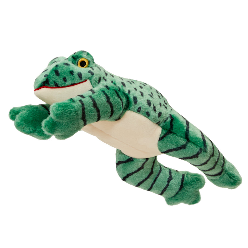 Fluff N' Tuff Dog Toy Oliver Frog