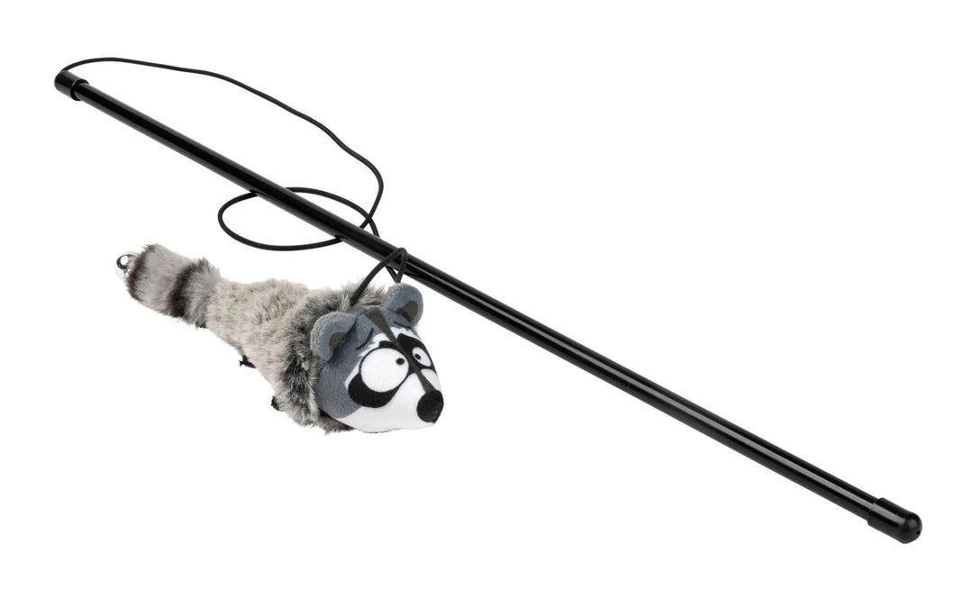 FuzzYard - Run-Along Raccoon Cat Teaser Toy