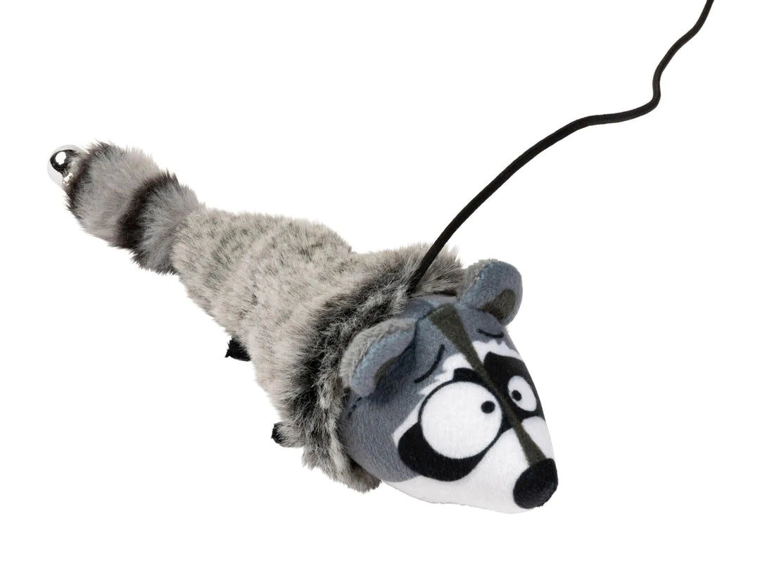 FuzzYard - Run-Along Raccoon Cat Teaser Toy