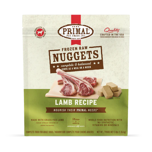 Primal Raw Nuggets for Dogs Lamb Dog Food