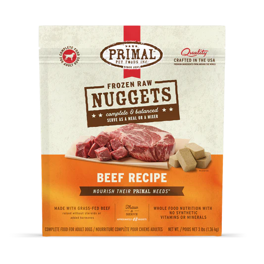 Primal Raw Nuggets for Dogs Beef Dog Food