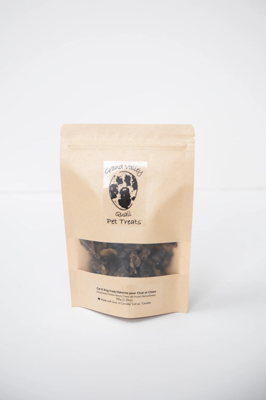Grand Valley Quail Pet Treats - Dehydrated Chicken Hearts