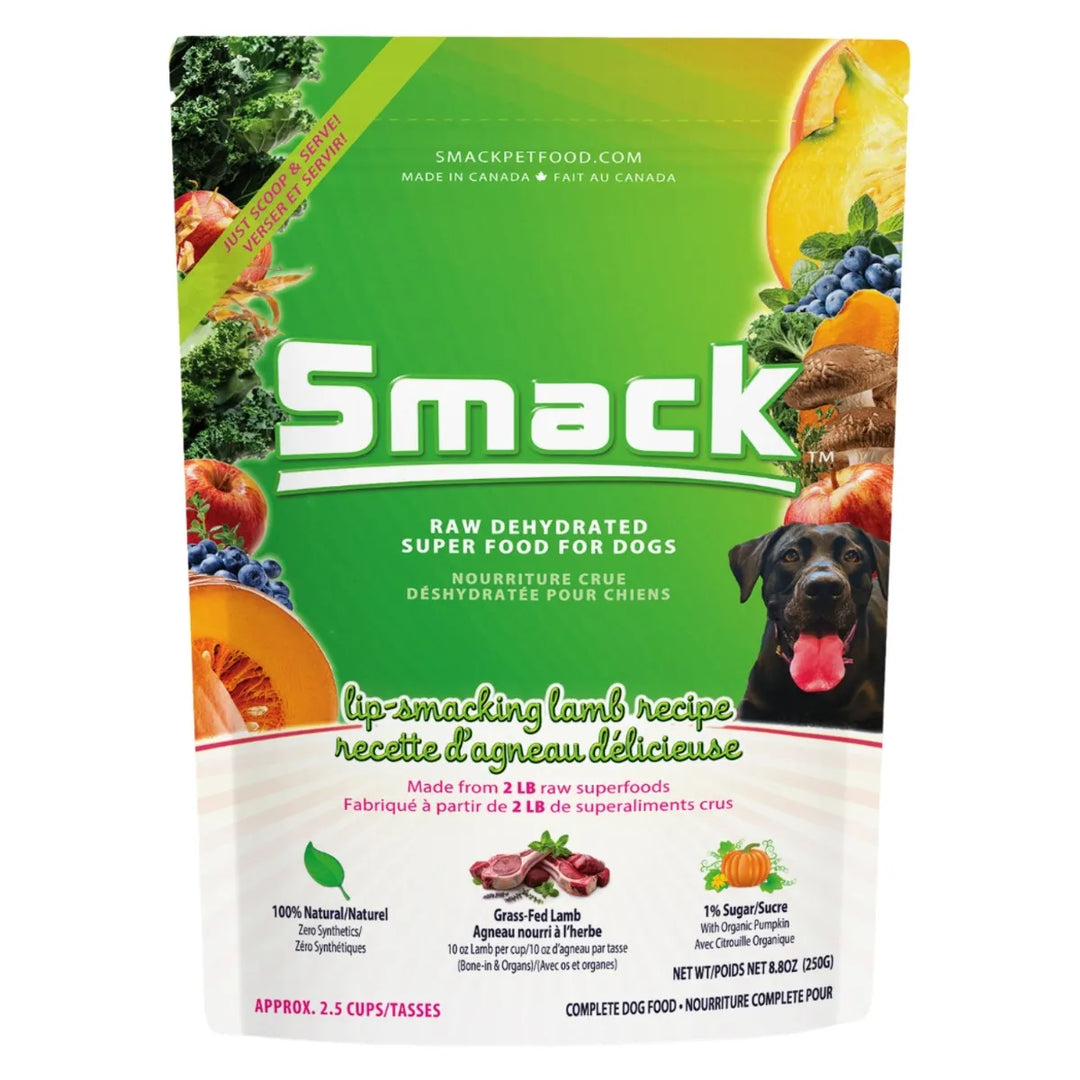 Smack Lip-Smacking Lamb Dehydrated Raw Dog Food