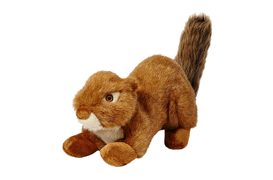 Fluff N' Tuff Dog Toy Red Squirrel (Squeakerless)